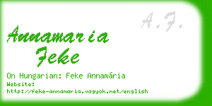 annamaria feke business card